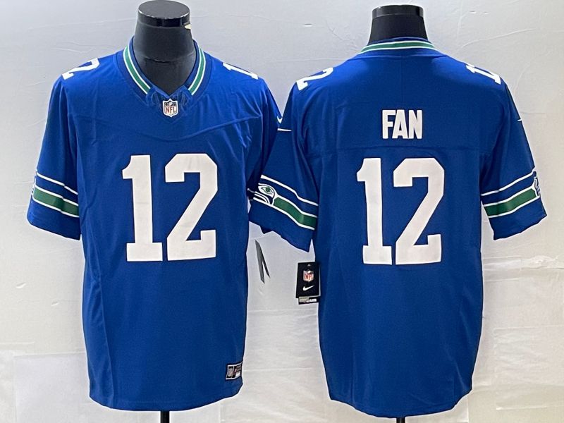 Men Seattle Seahawks #12 Fan Nike Royal Throwback Player Game NFL Jersey->youth mlb jersey->Youth Jersey